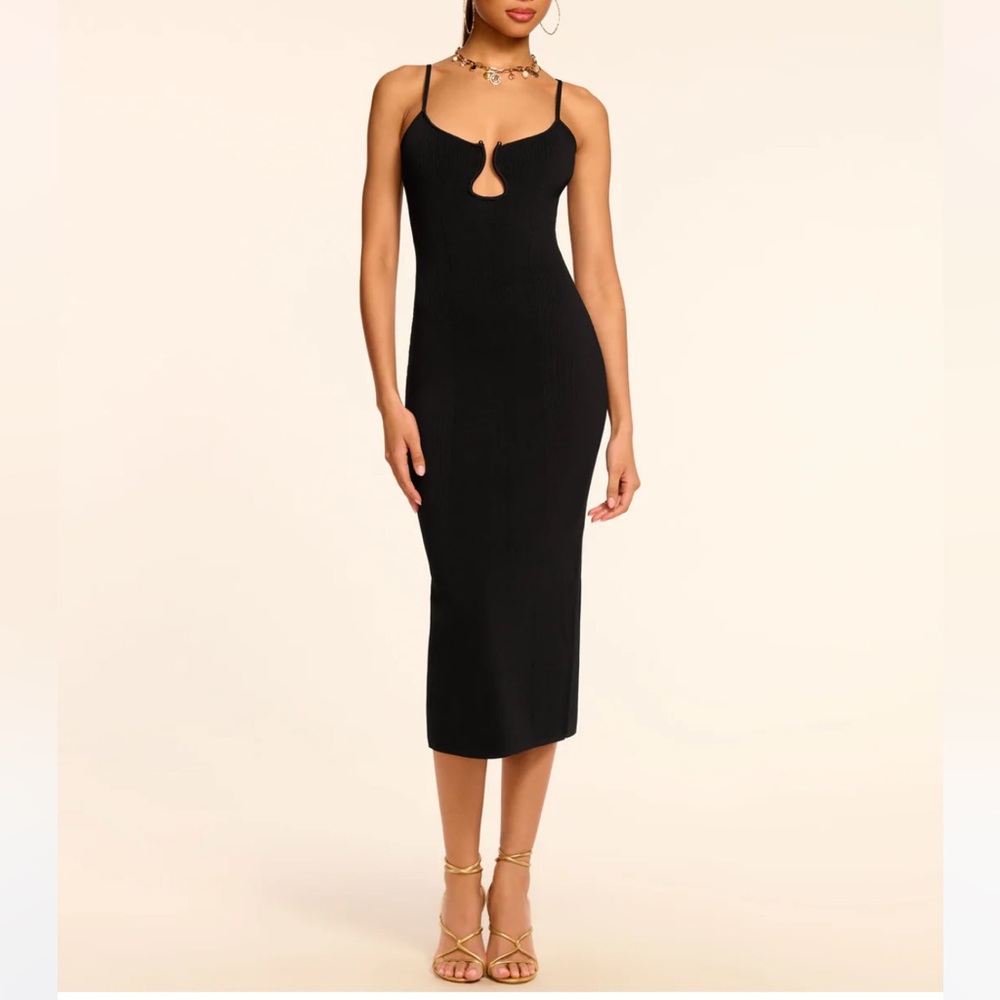 NWOT Ramy Brook Sloan Knit Cutout Midi Dress